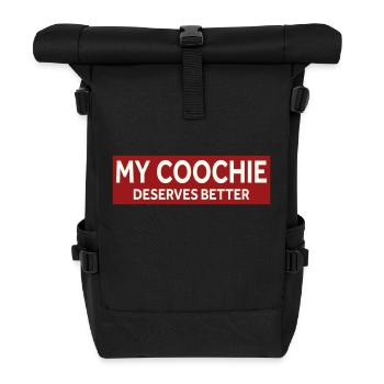 MY COUCHIE DESERVES BETTER - Rolltop Rucksack - Schwarz - Vorne