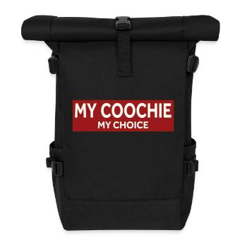 MY COOCHIE - MON CHOIX - Sac à dos roll top - noir - Devant