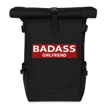 BADASS GIRLFRIEND - Rolltop Rucksack - Schwarz - Vorne