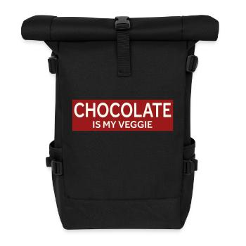 LE CHOCOLAT, C’EST MON LÉGUME - Sac à dos roll top - noir - Devant