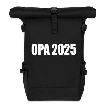 Opa 2025 - Rolltop Rucksack - Schwarz - Vorne