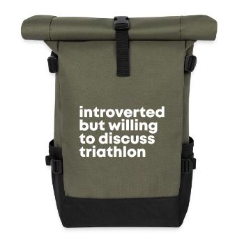Triathlon - Rolltop Rucksack - Olive/Schwarz - Vorne