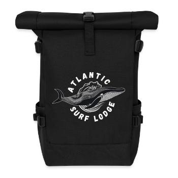 Atlantic Surf Lodge - Rolltop Rucksack - Schwarz - Vorne