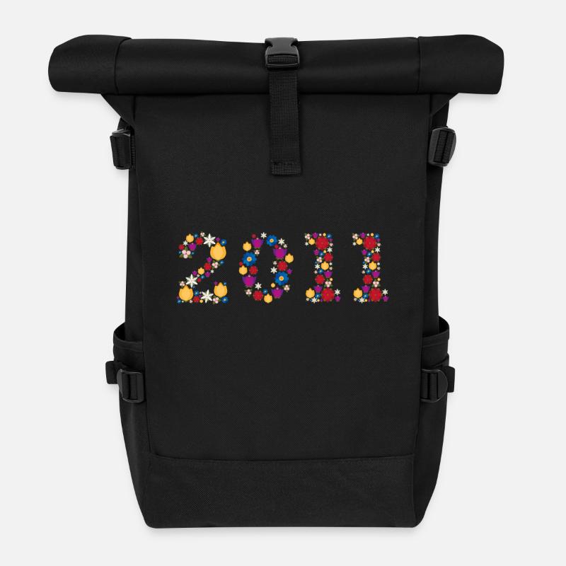Flowers 2011 - Rolltop Rucksack - Schwarz