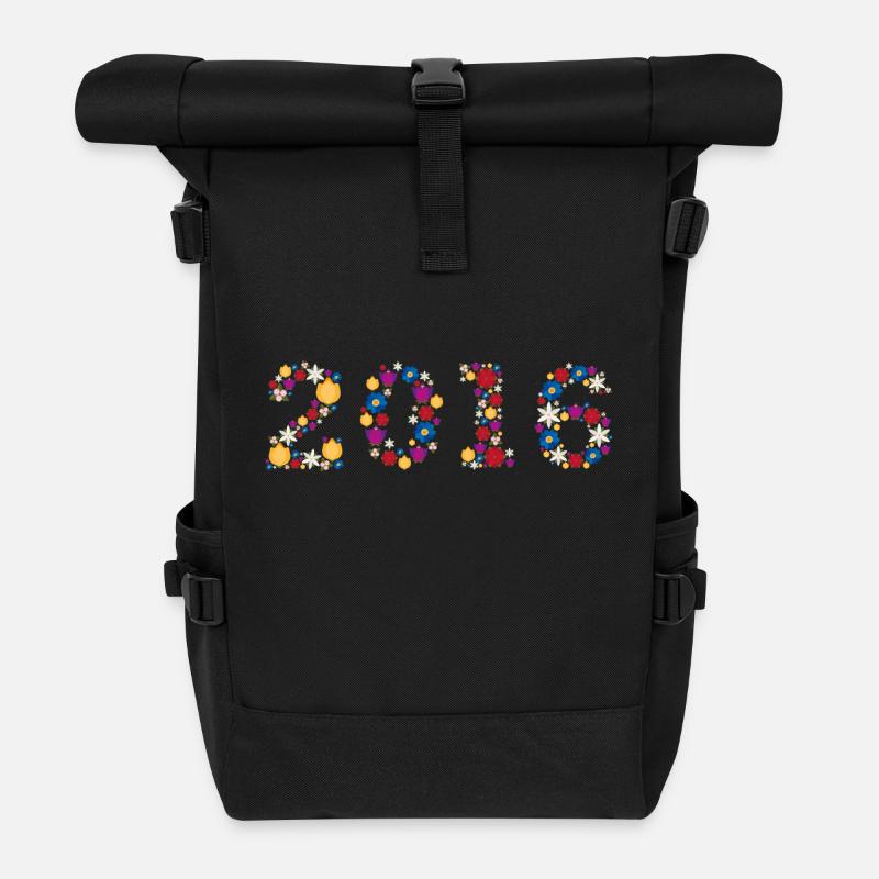 Flowers 2016 - Rolltop Rucksack - Schwarz