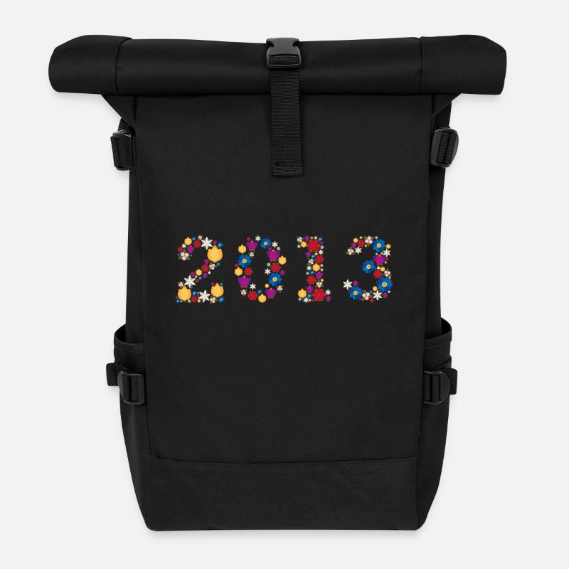 Flowers 2013 - Rolltop Rucksack - Schwarz