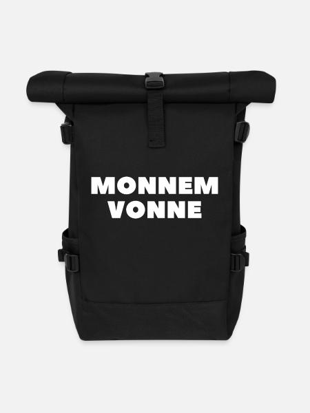 Mannheim Monnem vonne - Rolltop Rucksack - Schwarz