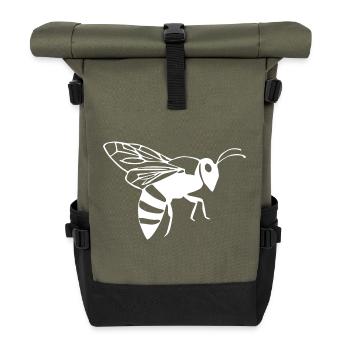 Bee Bee Beekeeper Gift - Roll Top Backpack - olive/black - Front