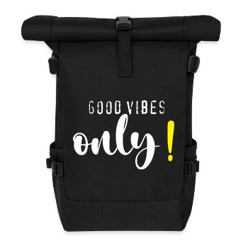 Good.vibes.only - Sac à dos roll top - noir - Devant