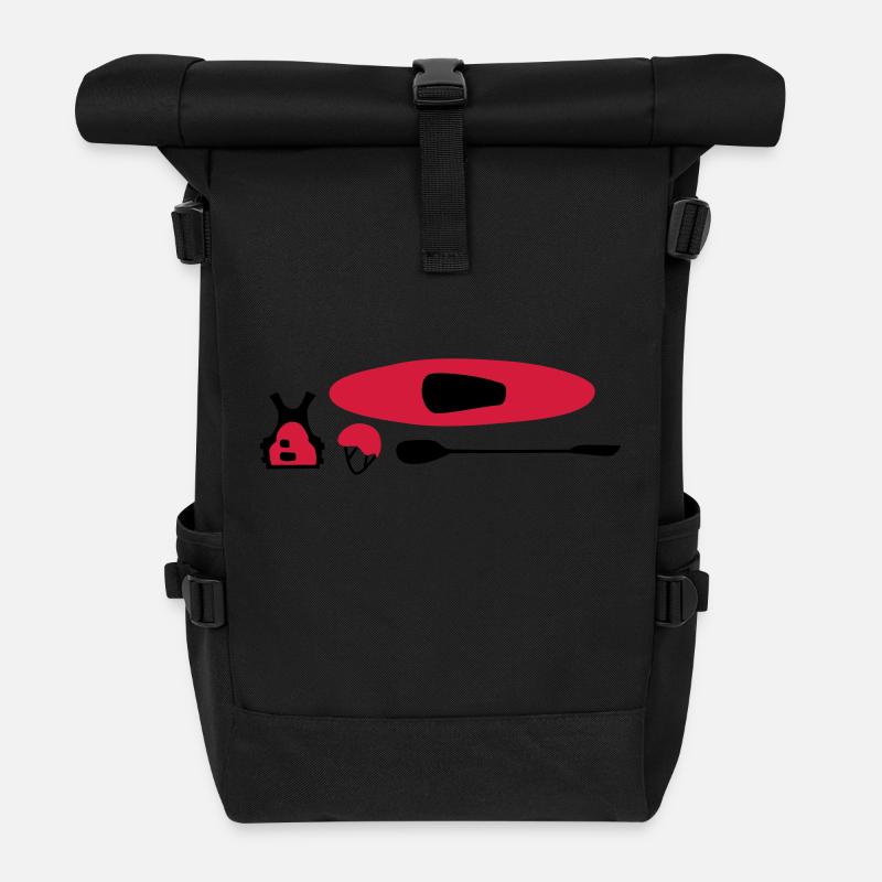 kayak equipment - Rolltop Rucksack - Schwarz
