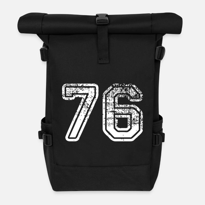 76 - Rolltop Rucksack - Schwarz