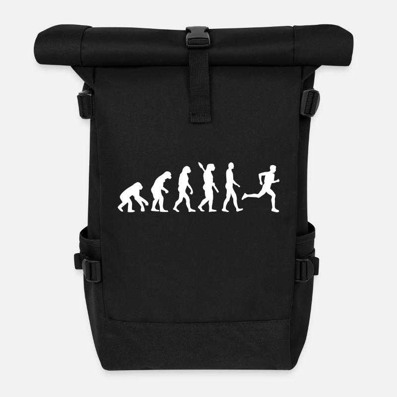 Evolution Laufen - Rolltop Rucksack - Schwarz
