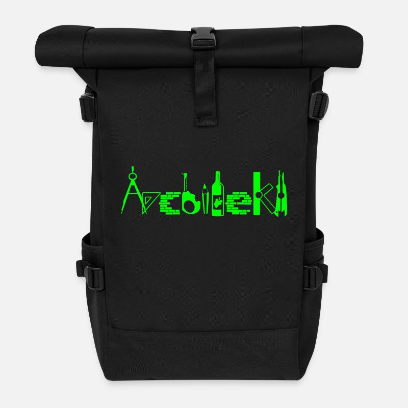 Architekt - Rolltop Rucksack - Schwarz