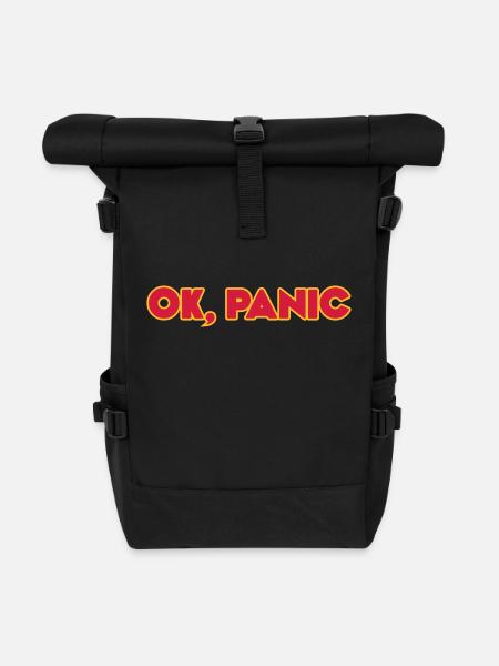 Ok, panic - Rolltop Rucksack - Schwarz