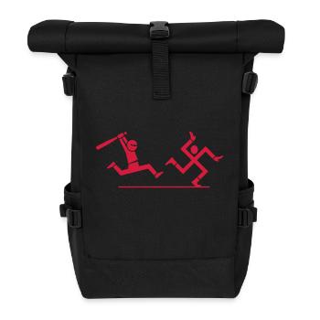Chasse aux nazis - Sac à dos roll top - noir - Devant