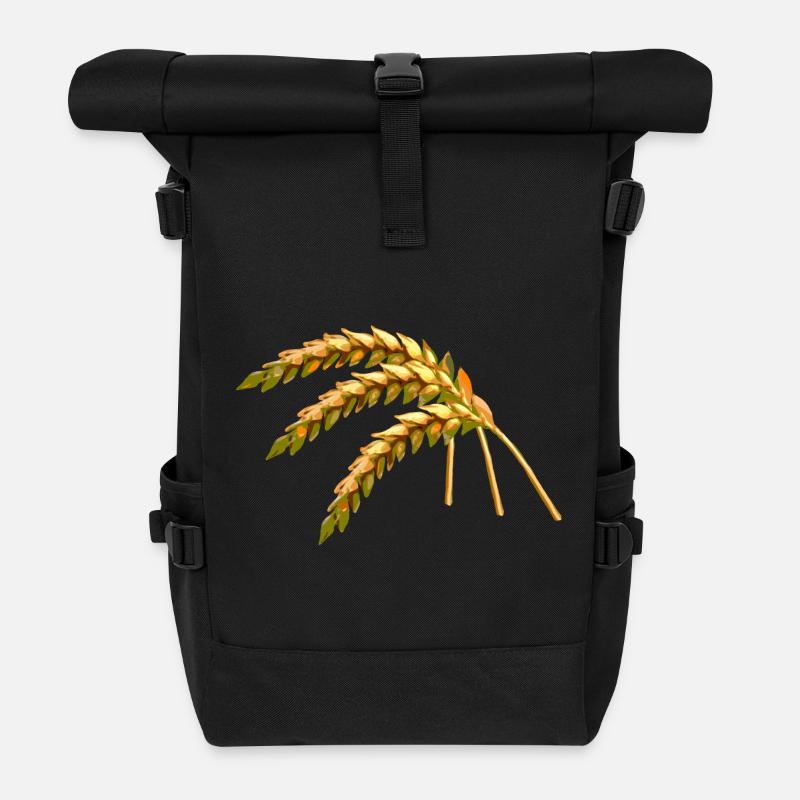aehren landwirtschaft getreide - Rolltop Rucksack - Schwarz