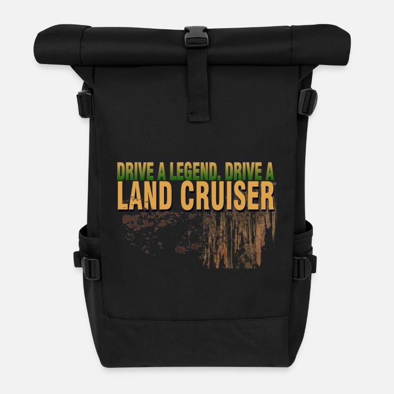 Landcruiser Drive A Legend - Rolltop Rucksack - Schwarz