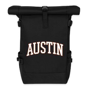 Austin Varsity Arc Schrift - Rolltop Rucksack - Schwarz - Vorne
