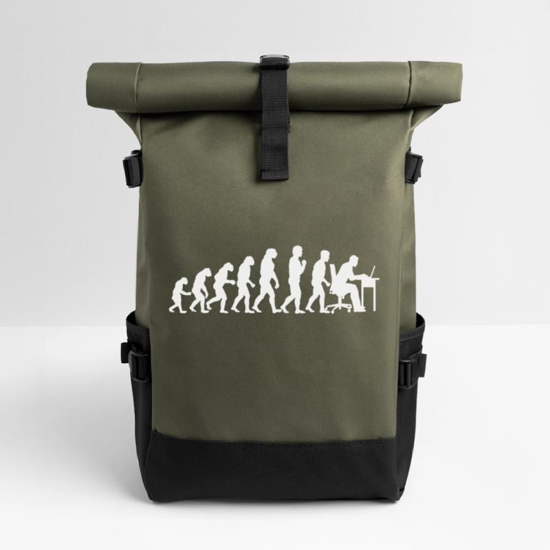 Evolution Technicien Informatique Programmation Nerd Sac à dos roll top