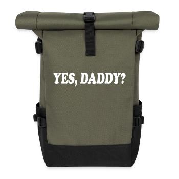 Yes daddy - Rolltop Rucksack - Olive/Schwarz - Vorne