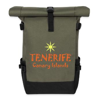 Tenerife, îles Canaries, style coucher de soleil - Sac à dos roll top - olive/noir - Devant