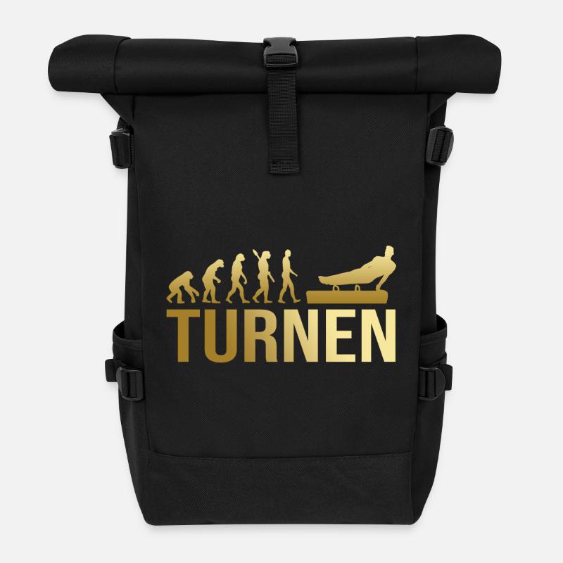 Evolution Turnen - Rolltop Rucksack - Schwarz