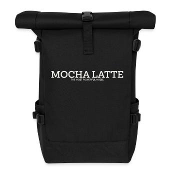 MOCHA LATTE - THE MOST POWERFUL MAGIC - Rolltop Rucksack - Schwarz - Vorne