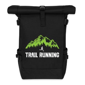 Trail Running - Roll Top Backpack - black - Front