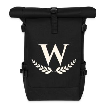W - Roll Top Backpack - black - Front