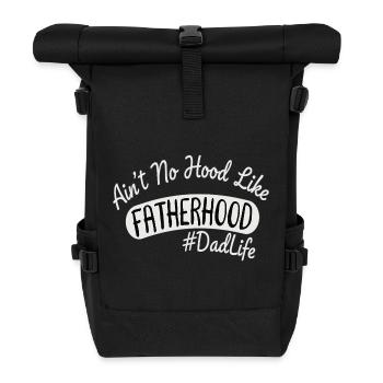 Vater Spruch DadLife Fatherhood - Roll Top Backpack - black - Front