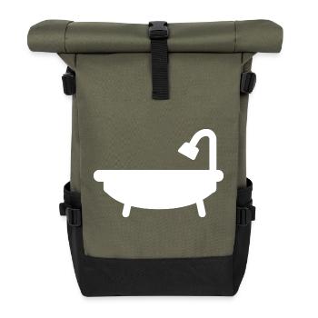 Bathtub - Roll Top Backpack - olive/black - Front