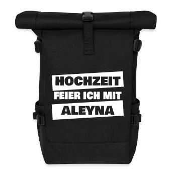 Heiraten Aleyna - Rolltop Rucksack - Schwarz - Vorne