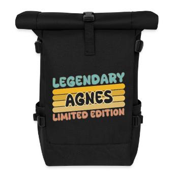 Agnes als Legendary - Rolltop Rucksack - Schwarz - Vorne