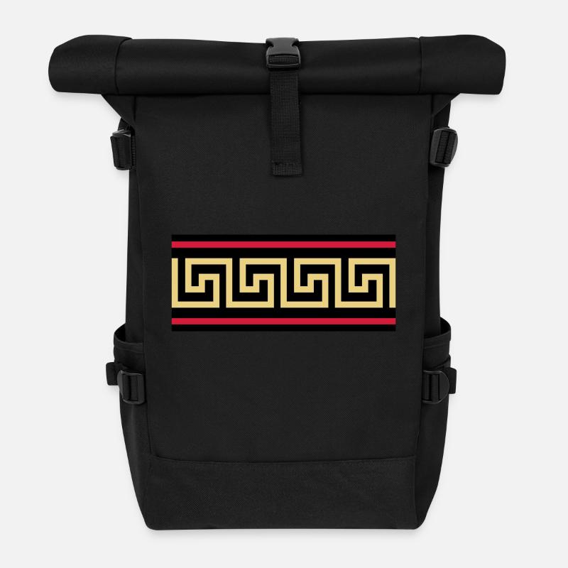 Mäander - Rolltop Rucksack - Schwarz