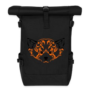 Panda1-roux - Sac à dos roll top - noir - Devant