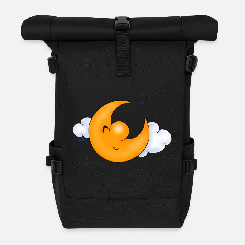 Guter Mond - Rolltop Rucksack - Schwarz