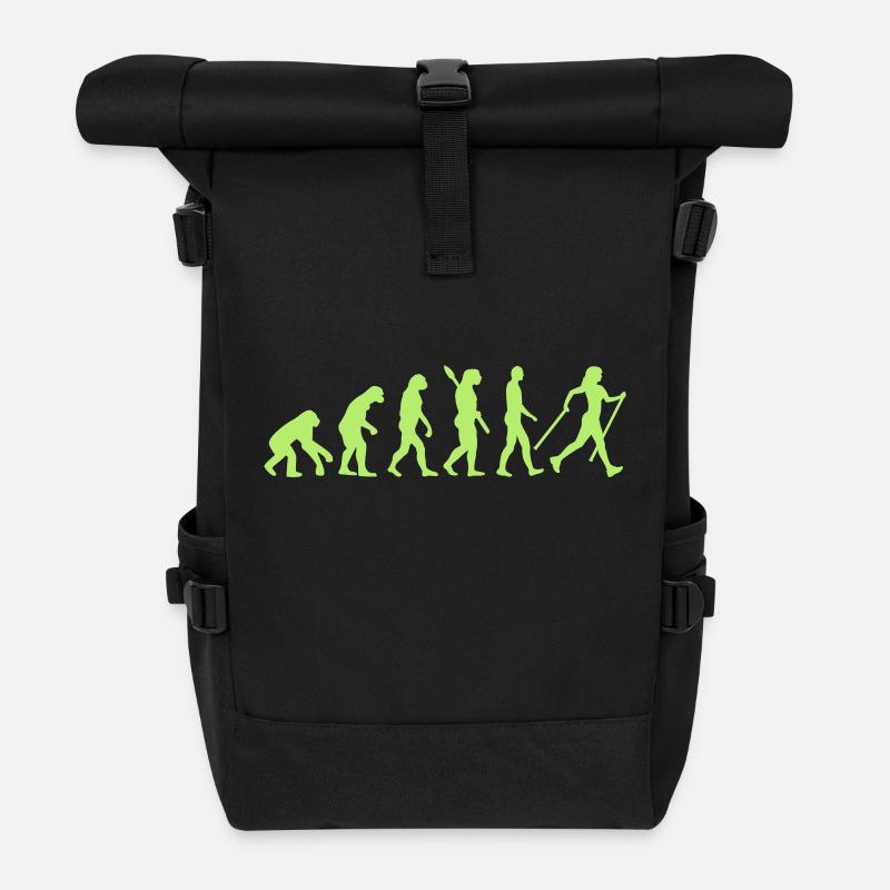 Evolution Nordic Walking - Rolltop Rucksack - Schwarz