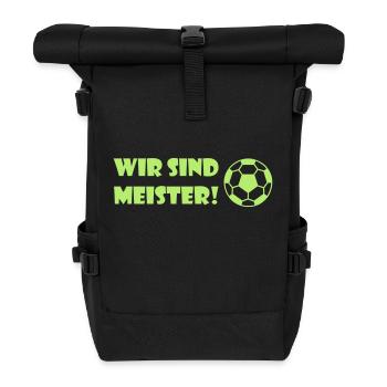 Master football - Roll Top Backpack - black - Front