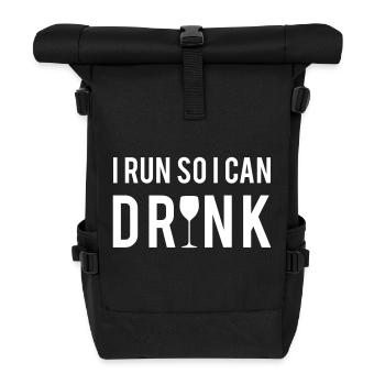 Run - Rolltop Rucksack - Schwarz - Vorne
