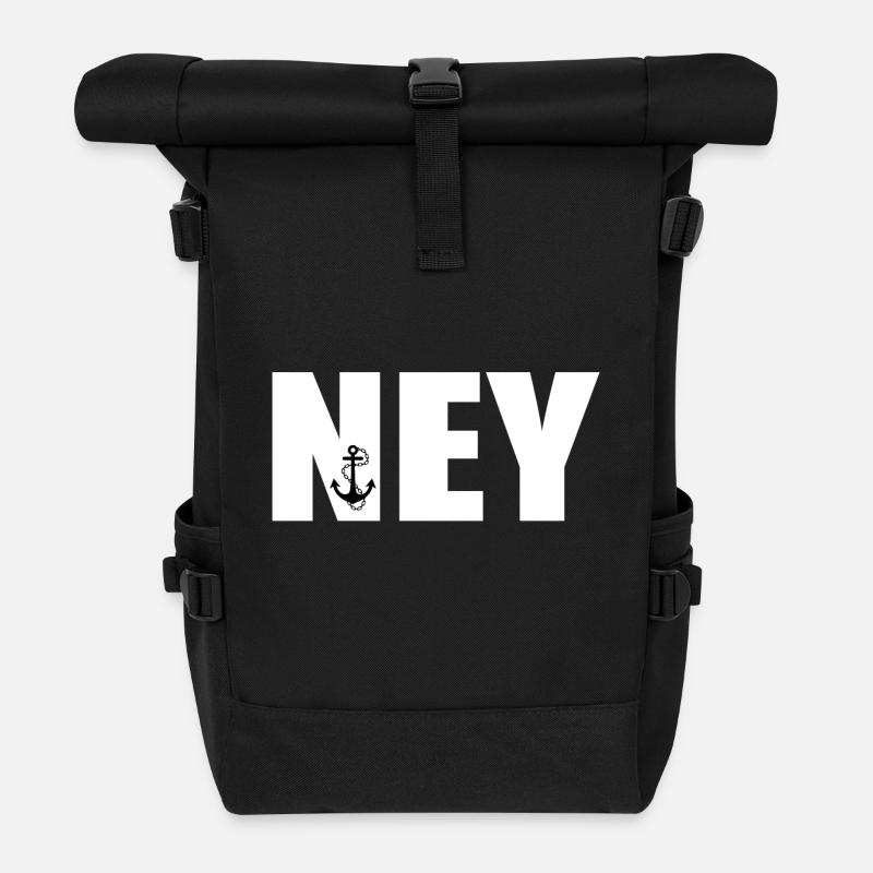 NEY Anker - Rolltop Rucksack - Schwarz