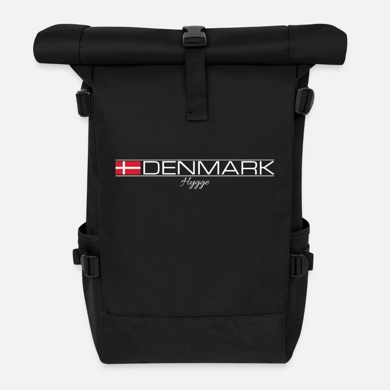 Denmark - Hygge - Danemark - Sac à dos roll top - noir