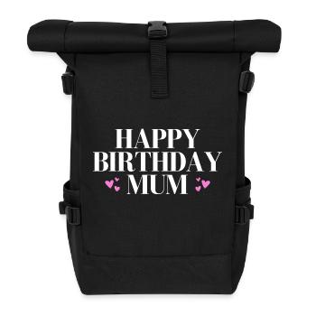 Joyeux anniversaire maman - Sac à dos roll top - noir - Devant