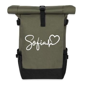 Sofia Heartbeat Bulgaria Sofia - Roll Top Backpack - olive/black - Front
