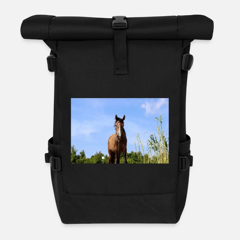 Affiche Cheval Cheval - Sac à dos roll top - noir