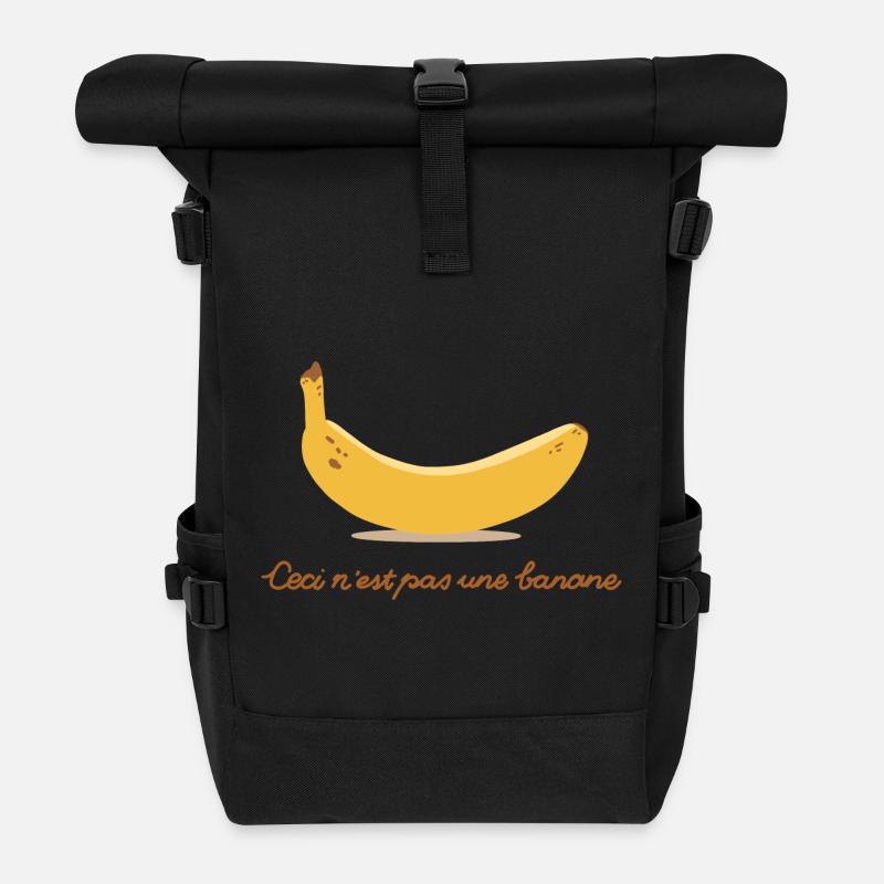 Ceci nest pas une banane - Rolltop Rucksack - Schwarz