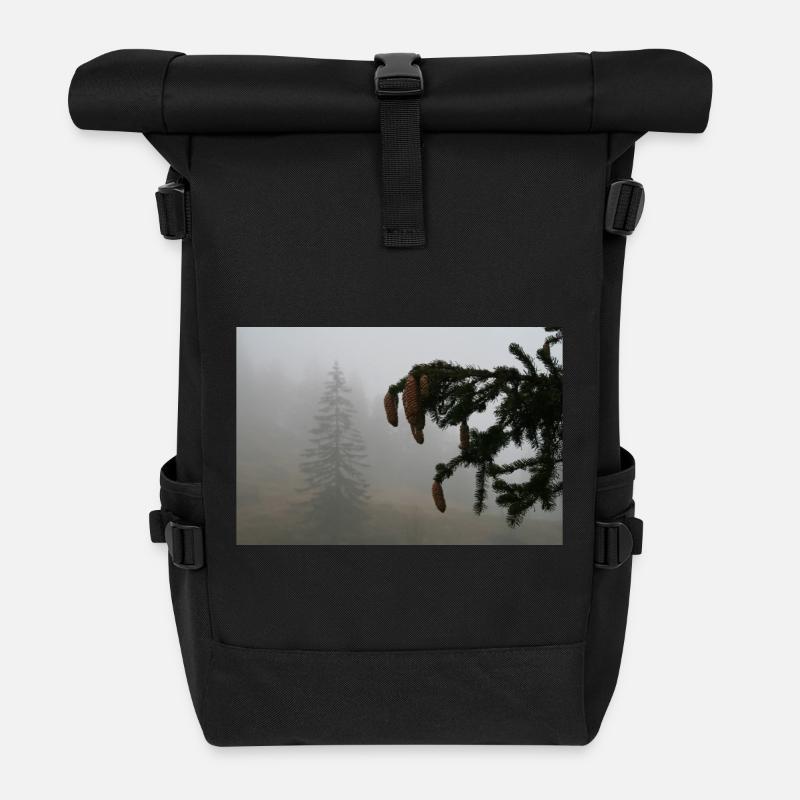 Nebelwald Zapfenzauber / Feldberg - Rolltop Rucksack - Schwarz