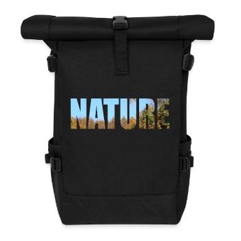 Nature - Sac à dos roll top - noir - Devant