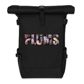 Plums - Roll Top Backpack - black - Front