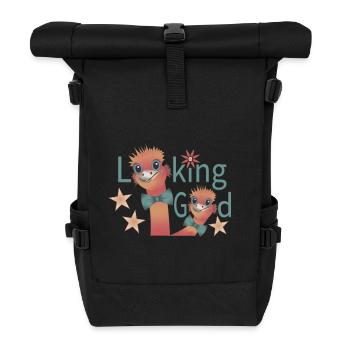 Looking good - Roll Top Backpack - black - Front