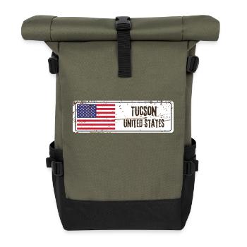 Tucson Vereinigte Staaten Amerika - Rolltop Rucksack - Olive/Schwarz - Vorne